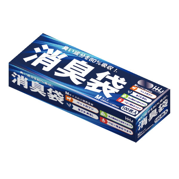 【ポリ袋】消臭袋  AS05 230×380粍(2400枚入) AS-05