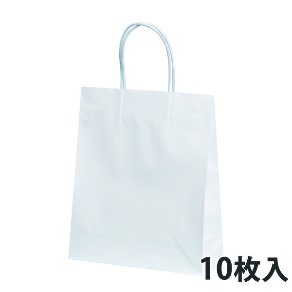 【期間中エントリーでポイント5倍】【紙袋】 紙袋STBプリティ 白 260×100×310mm (100枚入)