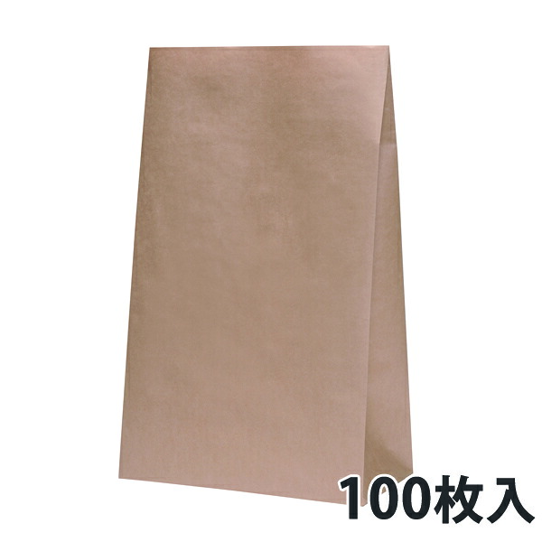 【角底紙袋】 ご機嫌御徒面子 H50 未晒 無地 320×170×530粍 (400枚入)