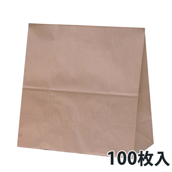 【期間中エントリーでポイント5倍】【角底紙袋】 ハイバッグ H1000 未晒 無地 290×140×290mm (800枚入)