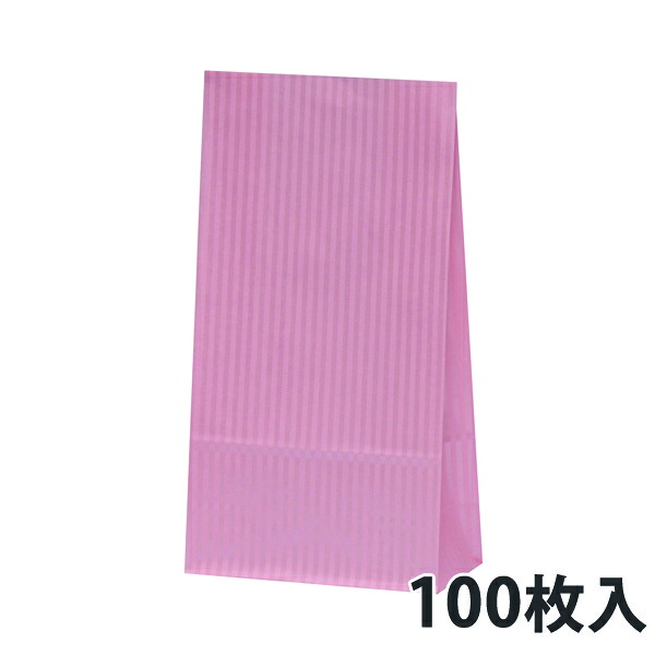 【角底紙袋】 ご機嫌御徒面子 HS1 水晶サクラ色 120×60×220粍 (1500枚入)