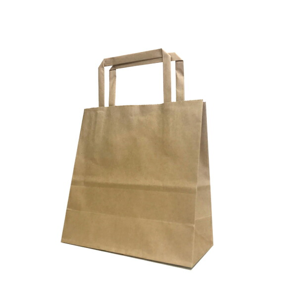 【紙袋】既生産品合切袋袋 平紐 180×80×180粍 茶(500枚入) F9G02935 手提げ ラッピング テイクアウト 紙御徒面子 調査報告御徒面子