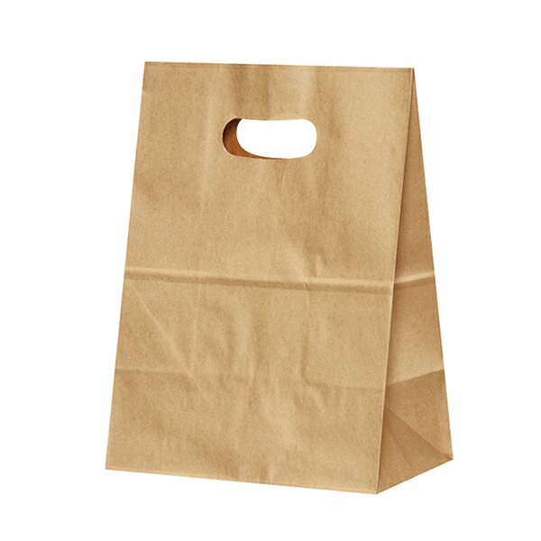 【紙袋】 イーグリップL大いさ  茶 210×100×290粍 (500枚入) 紙袋・手提げ袋-袋