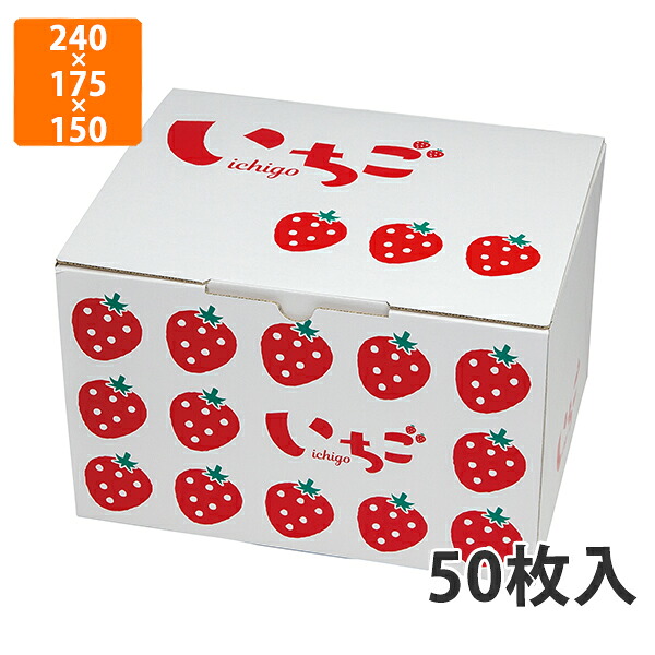 【かざり付ける箱】L-2502 さし絵いちご300g4P 2段BOX 240×175×150粍 (50枚入)【代引不可】 フルーツ用 差し上げ物用 差し上げ物ボックス席 紙箱 果物箱 呉れて遣る用 作物用 果物用
