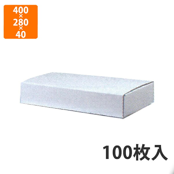 【期間中エントリーでポイント5倍】【化粧箱】EE-46W はっ水宅配箱 4cm 400×280×40mm (100枚入)【代引不可】 段ボール箱 紙箱 加工食品 宅配用 詰合せ箱 贈答用 14,667円