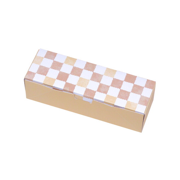 【期間中エントリーでポイント5倍】【化粧箱】ルミアサービス箱 3個 格子 うすちゃ色トレー付 19-661UB