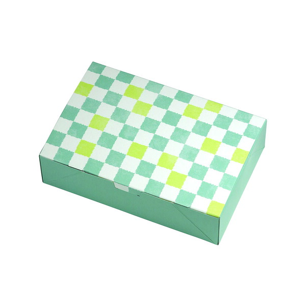 【化粧箱】ルミアサービス箱 6個 格子 そら色トレー付 19-663SB｜包装資材のイチカラ　店