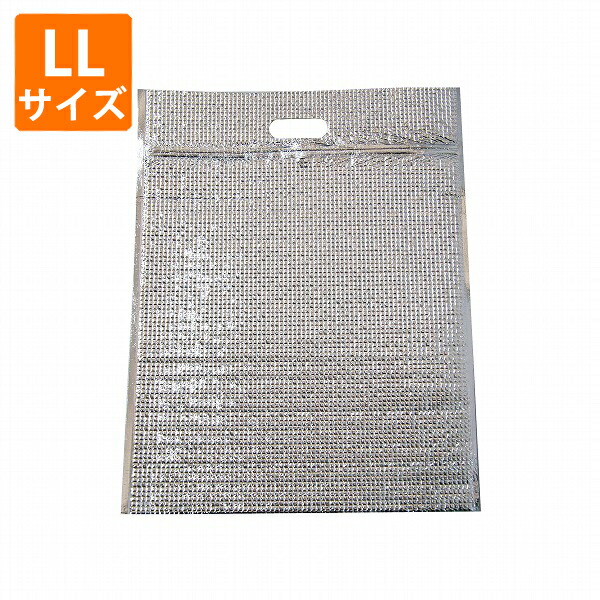 【保冷袋】保冷袋（ジップ付き添い人）LL大きさ380×475粍 200枚入り口・入口 御勤め用 軽銀 保冷御徒面子