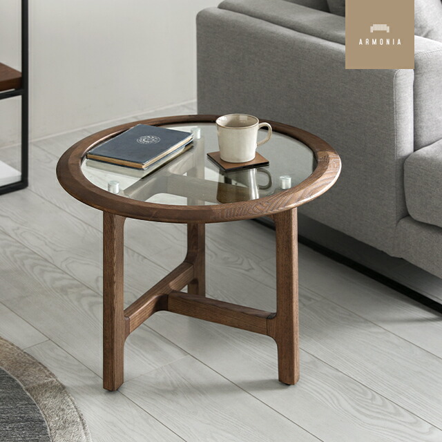 コーヒーテーブル, ブラックブラウン/ガラス ガラステーブル – remembrance-doris