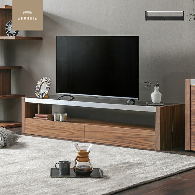 【最終入荷ウォールナットのみ特価】 テレビ台 本格テレビ台 木製テレビ台 テレビボード 北欧 テレビボード 180 160 収納 モダンリビング 北欧テイスト ナチュラル テレビ台 家具 北欧 アルモニア CLEARANCE_TVBOARD|Armonia アルモニア