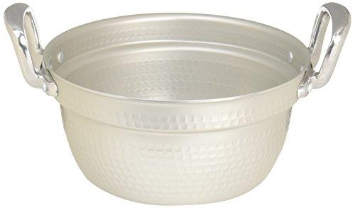 遠藤商事 TKG 料理鍋 両手 24cm アルミ製 アルマイト加工で直ぐに使えて変色しにくく、腐食に強い 外径×深さ(mm)255×120 容量(L)4.4 業務用 AEV1701