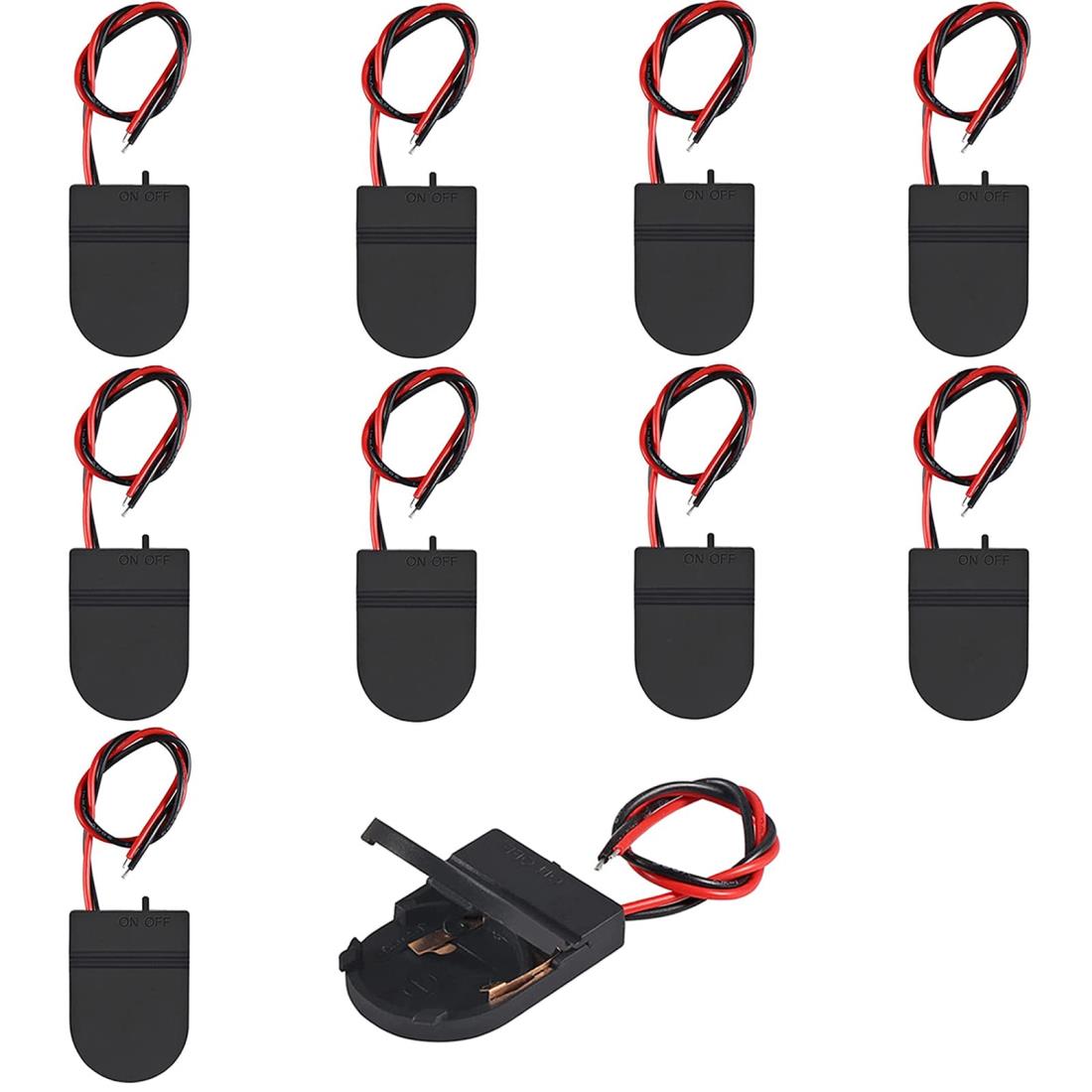 楽天市場】スイッチ付 コイン電池ケース CR2032 電池ボックス 出力 6V 導線 ボタン電池ケース 丸型 自m作 DIY 工作 電池ホルダー  BOX : バラエティ本舗