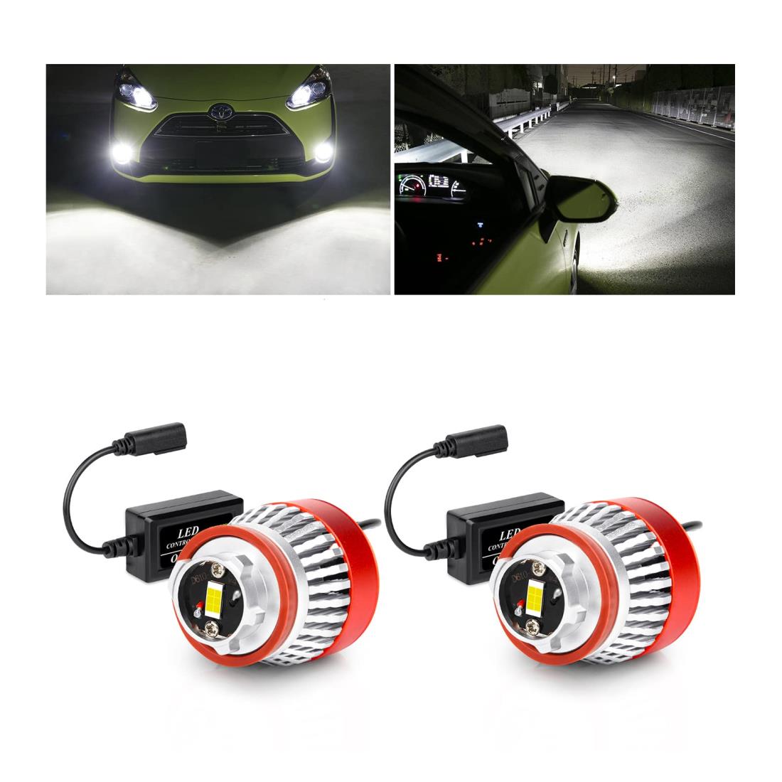 L1B LED 純正LEDフォグ交換用バルブ ホワイト 6500K 車検対応 爆光 5800LM 純正交換 ポン付け ハイエース7型 クラウン220系 カローラツーリング/スポーツ/クロス 50プリウス後期 ハリアー80系 ルーミー アトレー ステップワゴンRP6.7.8など適用 LED フォグバルブ ファン付 ノ