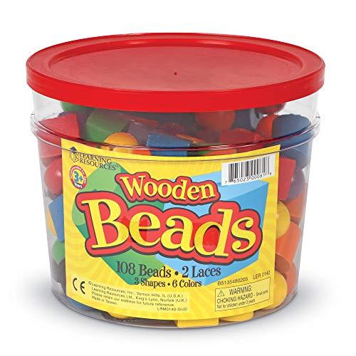 ラーニング リソーシズ(Learning Resources) Beads Set 【知育手あそび 紐通し】 ビーズ仕かける 決まり品 おもちゃ-その他