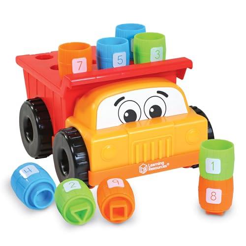 ラーニング リソーシズ 上手に積んで! ダンプトラック! 指先知育 ダンプカー 色・形・数・つみき LER9133 正規品