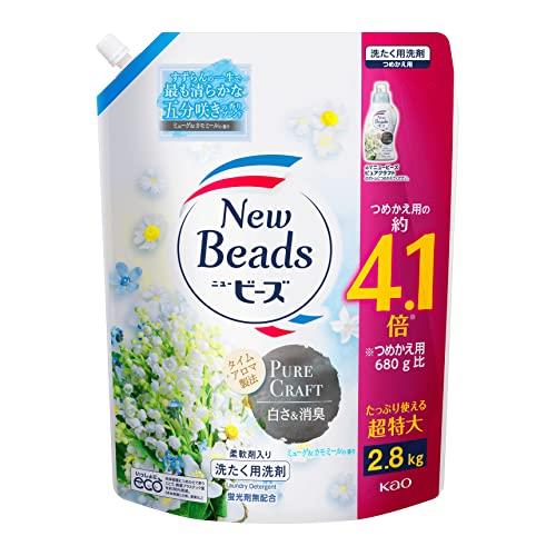 ニュービーズ 柔軟剤入り洗剤 ミューゲ&カモミールの香り 詰替え2650g×4袋 Amazon | ニュービーズ 【大容量】 ピュアクラフト 消臭&白さ 五