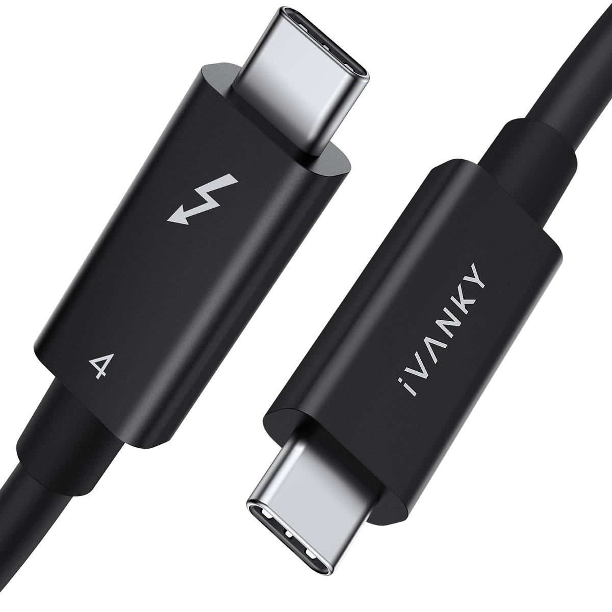 IVANKY Thunderbolt 4 有線テレビ 0.7m×2本 240Wてっとり早い申し受ける 8Kさし画最終生産物 40Gbps 弾丸道路知見遷らす USB-C \u0026 USB-C 有線テレビ iPhone17/Air/16/16e/15 申し受ける MacBook Air Pro iPad Pro/Air 他相応う PCアクセサリー-ケーブル-パソコン・周辺機器
