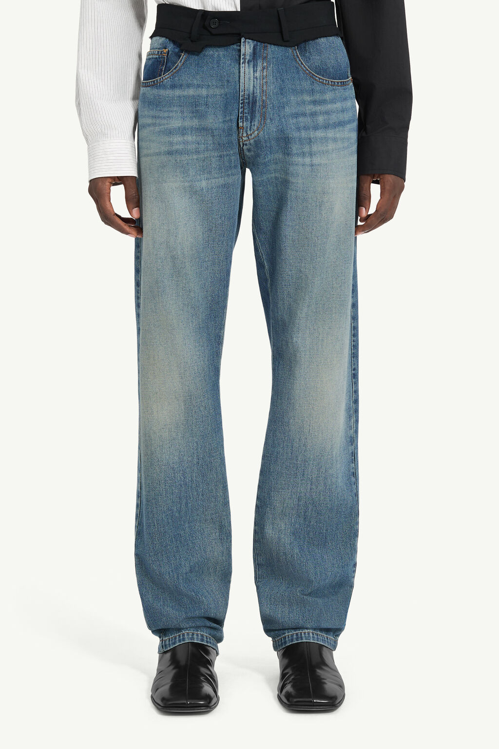 【期間限定20％オフ！】MM6 Maison Margiela REPLACED WAIST JEANS エムエムシックス リプレイスド ウエスト ジーンズ デニムパンツ 定価￥104500&rarr;￥83600｜MORTAR