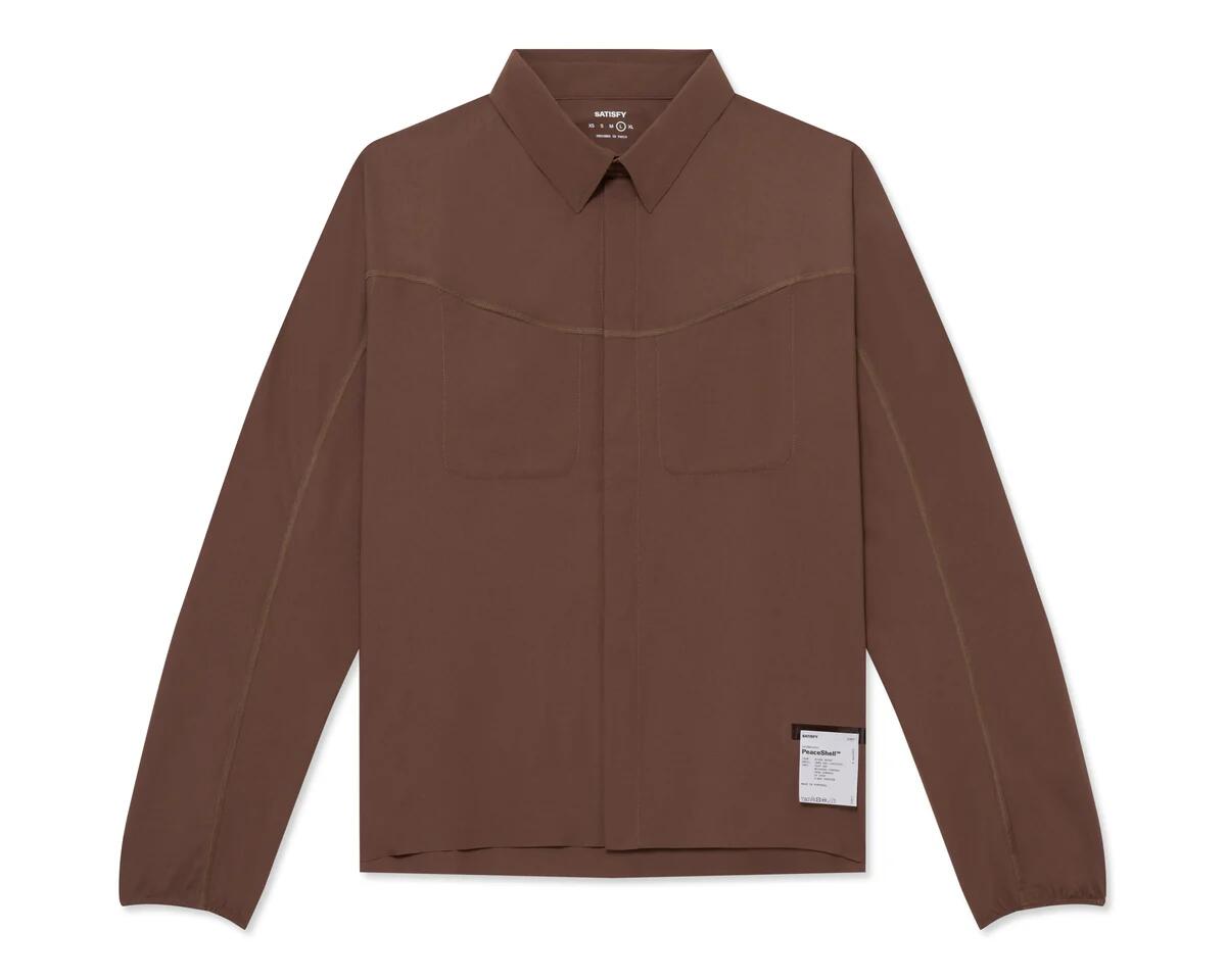 【期間限定20%オフ！】SATISFY PEACESHELL RIVER SHIRT サティスファイ ランニング シャツ 長袖 定価￥69,300&rarr;￥55,440｜MORTAR