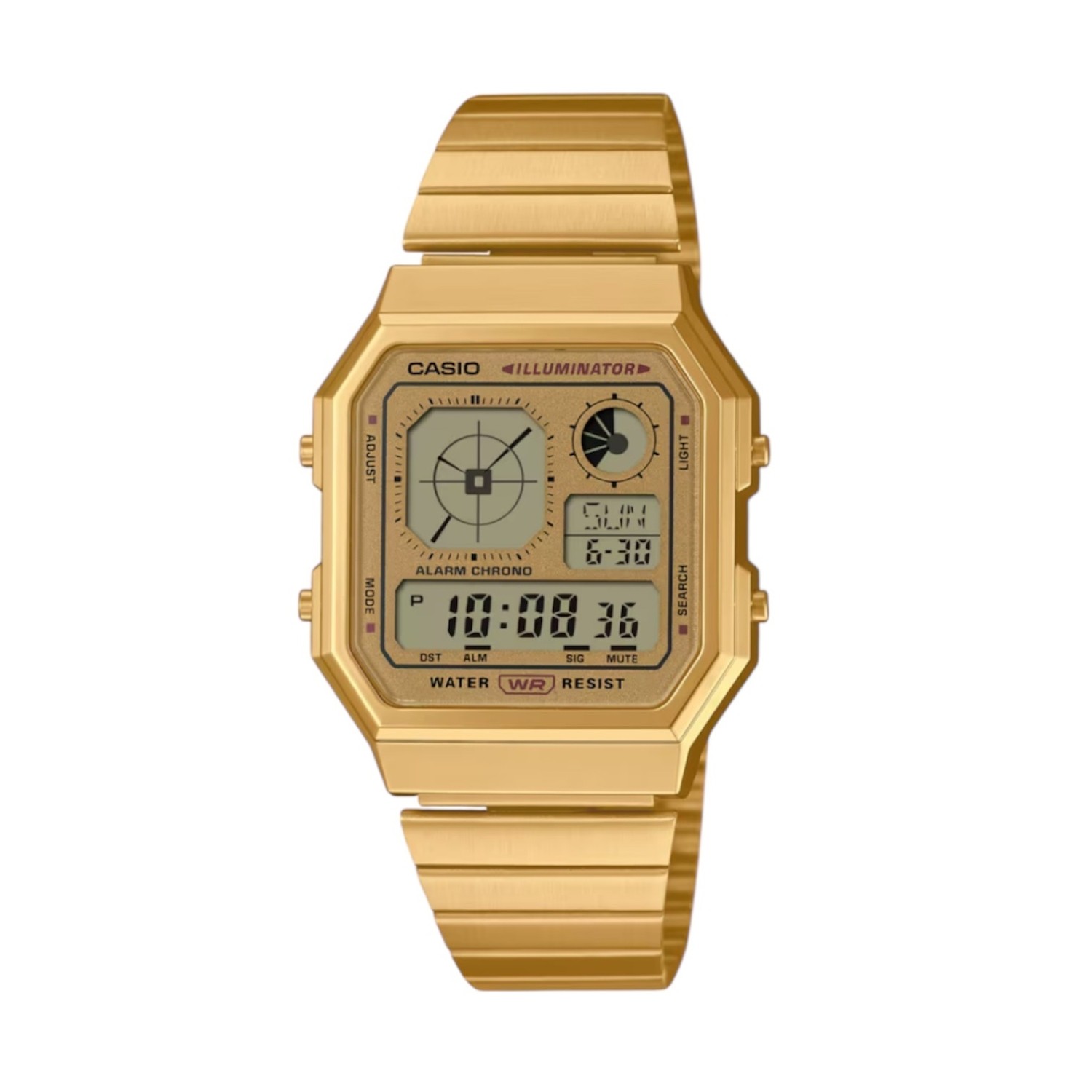 【CASIO】CASIO A130WEG-9AJF カシオ 御覧なさる 時辰儀 ゴールド