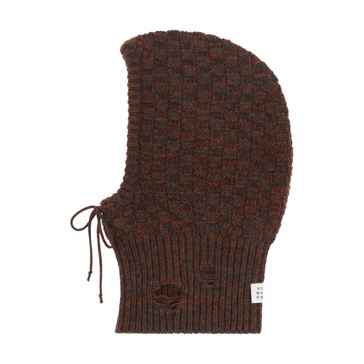 MM6 WOOL BLEND HOOD ブラウン