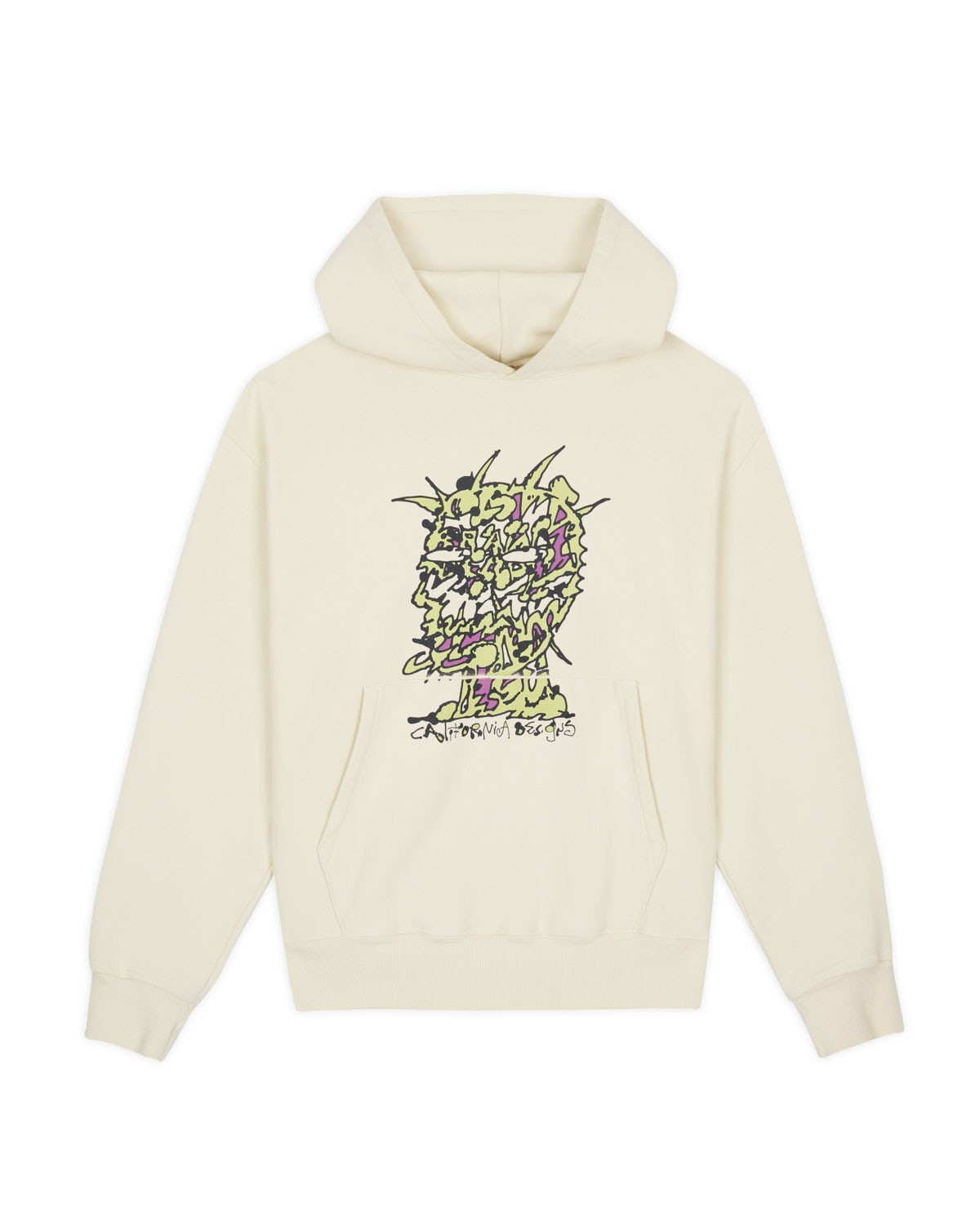 BRAIN BEAD SCRAMBLED HEAD HOODIE|MORTAR