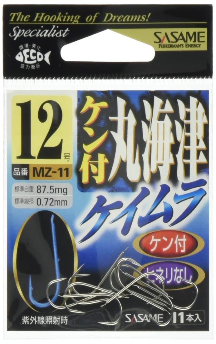 さめ 楽天市場】ささめ針(SASAME) MZ-16 ケン付丸海津 ピンクケイムラ #13号