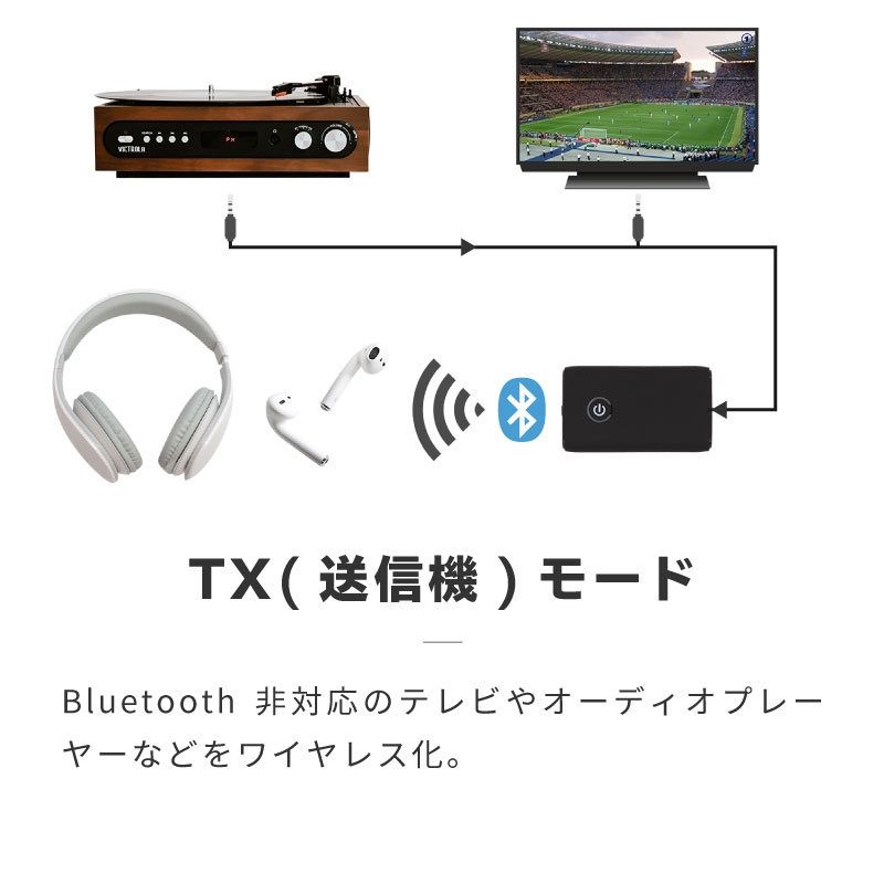 セール特価品 Bluetooth 5 0 トランスミッター レシーバー 2in1 テレビ 車 アダプタ ブルートゥース5 0 音楽 送信機 受信機 イヤホンジャック Usb Iphone Android オーディオ コンポ ヘッドホン 無線化 ワイヤレス コンパクト 車載 カーオーディオ Qdtek Vn