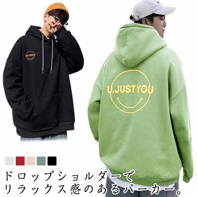 楽天市場】 メンズ ドロップショルダー パーカー プルオーバー