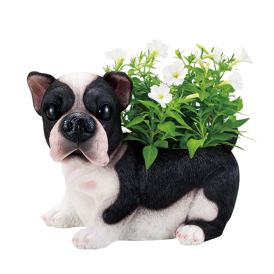 楽天市場】ドッグプランターリアル パグ 犬 プランター インテリア 家