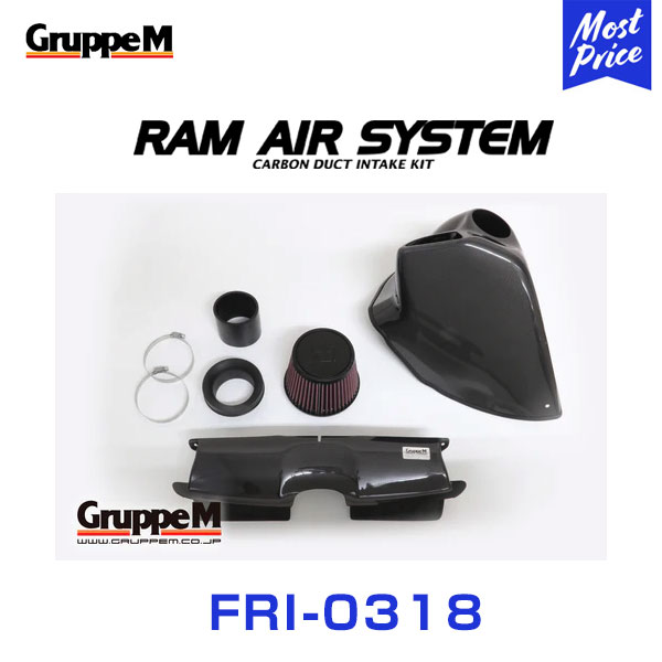GruppeM M's ラムエアシステム BMW 3SERIES VA20/VR20/WA20 320I中期(SIEMENS) 2007-2011 【FRI-0318】 RAM AIR SYSTEM | K&N グループエム エアインテーク ハイフロー エアフィルター コア エアクリーナー｜モーストプライス