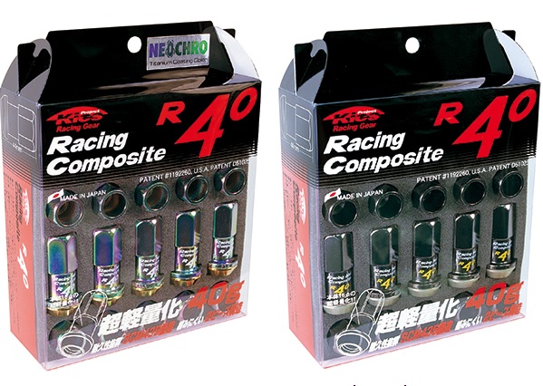 KYO-EI Kics レーシングコンポジットR40 （ナット20個） 【RC-01N】 5穴用 M12×P1.5　（カラー：ネオクロ） | 協永産業 キョーエイ ホイールナット