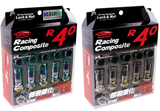 KYO-EI Kics レーシングコンポジットR40 （ロック＆ナットセット） 【RC-11K】 5穴用 M12×P1.5　(カラー：クラシカル） | 協永産業 キョーエイ ホイールナット