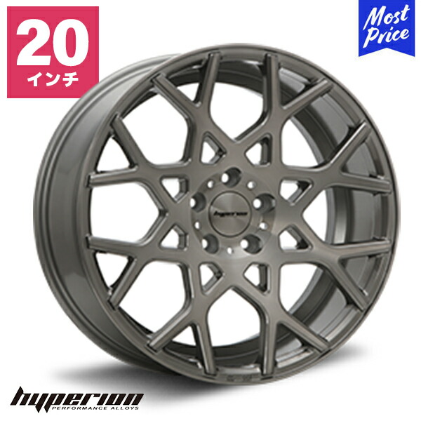 楽天市場】ハイペリオン CVX 20インチ 8.5J 35/45 5-114.3 ホイール1本