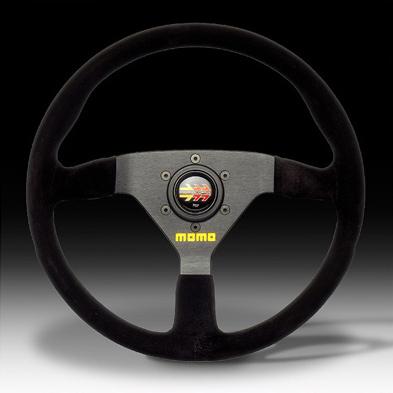 楽天市場】MOMO モモ ステアリング MOD.07 ブラックスエード 350mm 【M