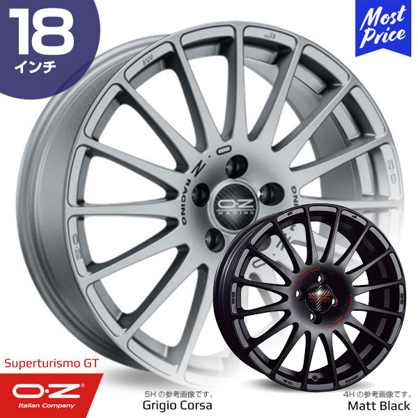 OZ Racing 18インチ 5スポークホイールセット スーパーツーリズモ 車用ホイール oz 18インチ」の人気商品一覧