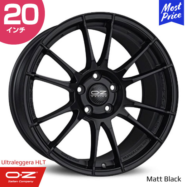OZ Racing Ultraleggera-HLT オーゼットレーシング ウルトラレッジェーラ HLT 20インチ 12.0J 51 5-130 マットブラック ホイール1本 | 6ペアスポーク F1 レーシング スポーツ ブラック 輸入車 カスタム ドレスアップ アルミホイール レジェ―ラ