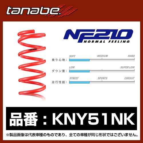 タナベ TANABE ローダウンスプリング SUSTEC NF210 フーガ 2009年11月～ DBA-KNY51 VQ37VHR 【KNY51NK】