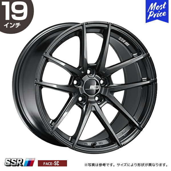 SSR ライナー type10 モノブロック 19インチ 9.5J 22 5-114.3 ダークガンメタ SC 1本 | タナベ エスエスアール REINER スポーツホイール アルミホイール 1ピース
