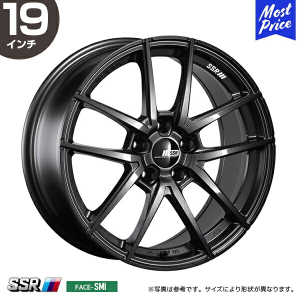SSR ライナー type10 モノブロック 19インチ 9.5J 38 5-114.3 ダークガンメタ SMI 1本 | タナベ エスエスアール REINER スポーツホイール アルミホイール 1ピース