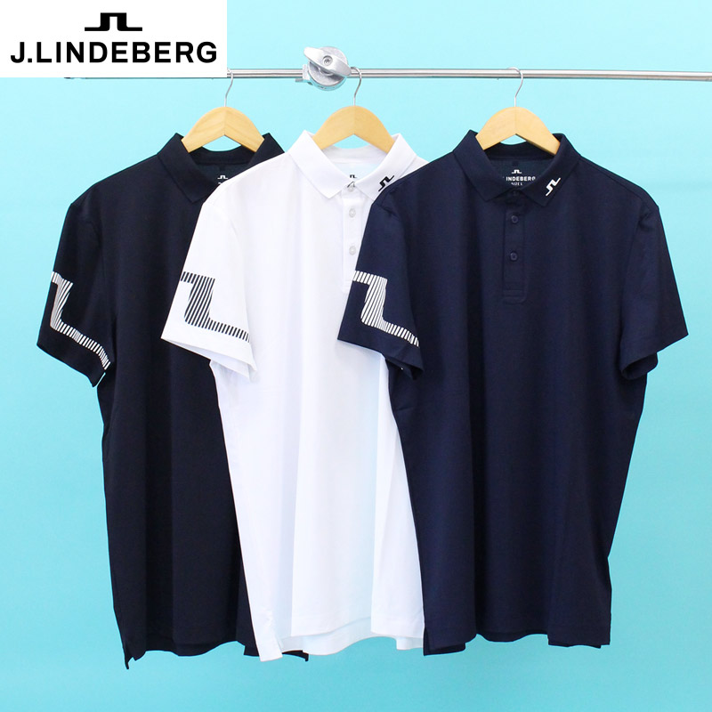 送料無料 Jリンドバーグ J.LINDEBERG ゴルフウェア メンズ ポロシャツ 半袖 吸水速乾 袖ブリッジロゴ トップス 春夏 ゆうパケ|MOSTSHOP流行のメンズファッション