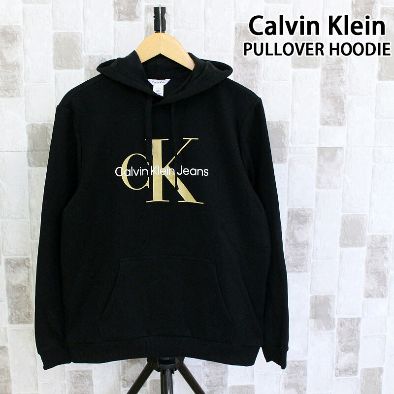 送料無料 Calvin Klein カルバンクライン CK モノグラムロゴ スウェットプルオーバー スウェット フーディ CK MONOGRAM LOGO PULLOVER HOODIE 40GC201 メンズ ブランド