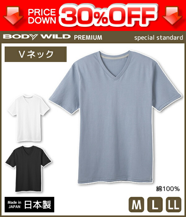 楽天市場 30 Off Bodywild ボディワイルド Premium プレミアム Vネックtシャツ 半袖v首 グンゼ Gunze ボディーワイルド Body Wild メンズ 綿100 Ll インナーシャツ 下着 肌着 Tシャツ L メンズインナー M 紳士 ブイネック インナー メンズ肌着 男性下着 シャツ 紳士