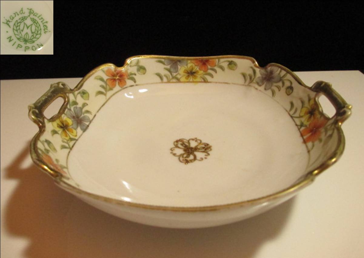 楽天市場】【明治アンティーク】 オールドノリタケ足つきボウル