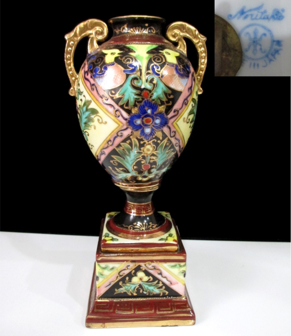 オールドノリタケ　マンオンキャメル　ボール Old Noritake Man on Camel Cup & Saucer & Plate Laurel