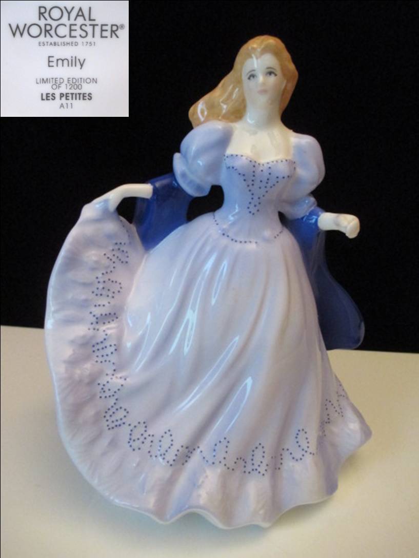 ロイヤル・ウースターレディ・フィギュリン【Emily】 コーヒー・お茶用品-キッチン用品・食器・調理器具-カップ＆ソーサー