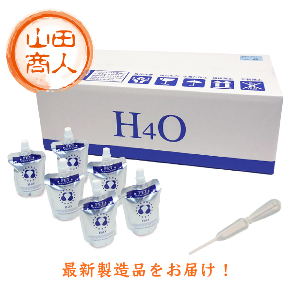H4O ペット 給水補助スポイト付 水素水  60本