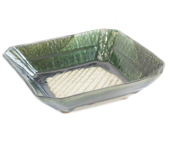 楽天市場】庫山窯 前畑陶器 緑彩小紋 菓子鉢 大小 2個セット（箱に汚れ