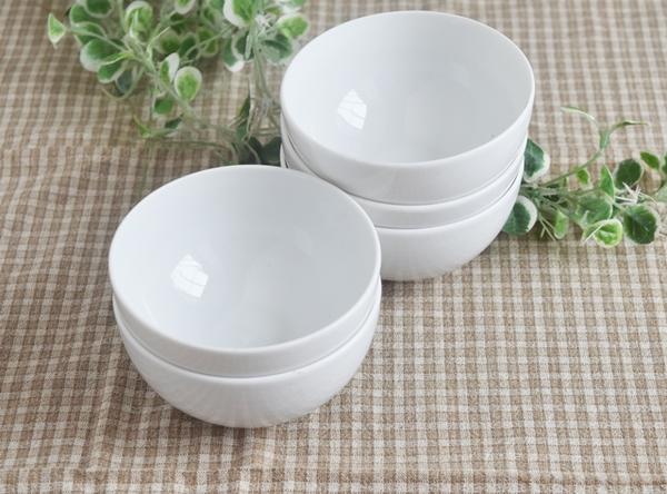 5個セット【ホワイトラインド】シンプルスタイルしろい食器　ミニボウル 　　　しろい 白い ホワイト 白い器　白い食器 白い陶器