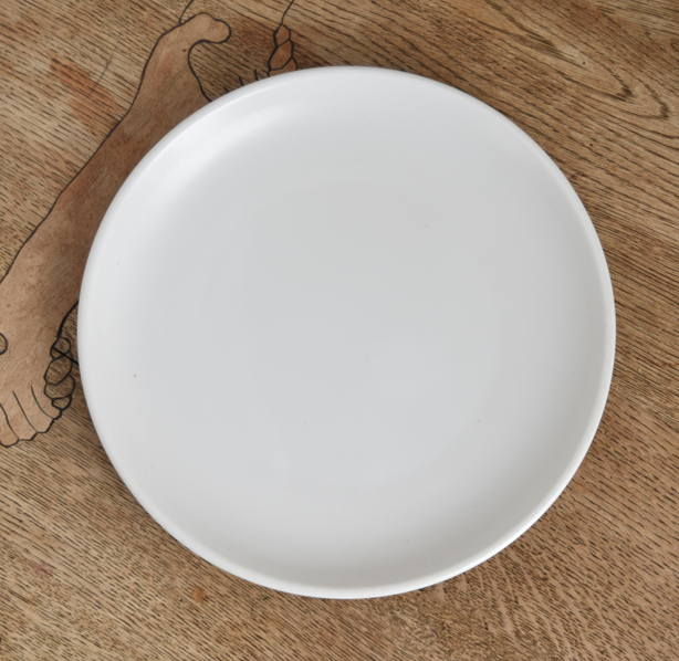 【保障できる】 アウトレット■白粉引き■ 使いやすいサイズ 2021人気No.1の 洋風 和風 中華に使える 25ｃｍ 白色 とんかつ皿 ホワイト